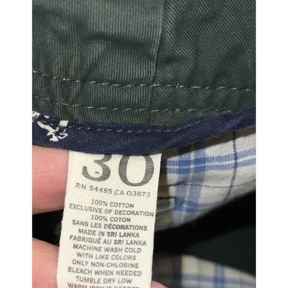 American Eagle Outfitters Mens Sz 30 Cargo‎ Shorts Zip Flat front Green